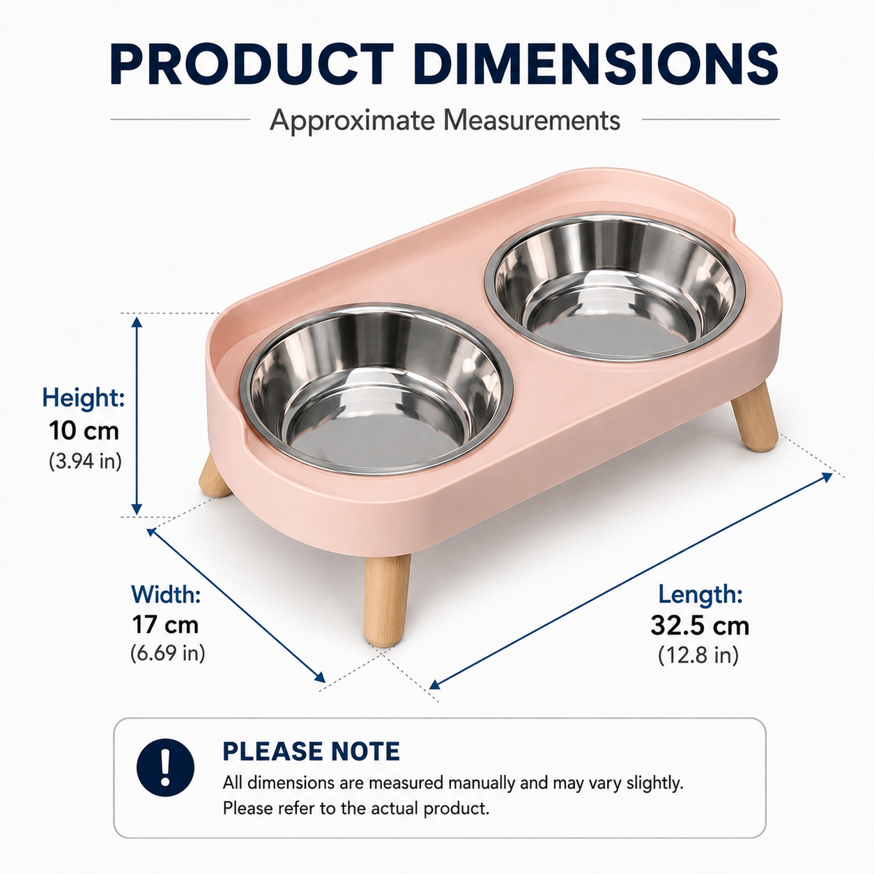 Double Stainless Steel & Ceramic Pet Bowl Set | Wuvpets