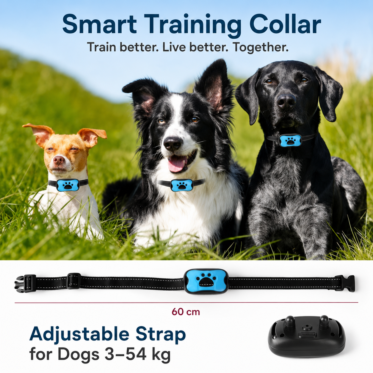 Ultrasonic Anti-Bark Collar — USB Rechargeable | Wuvpets