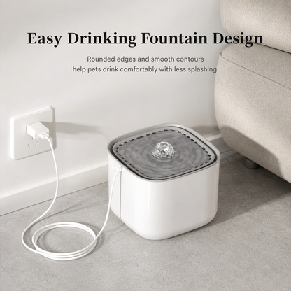 Silent Automatic Cat Water Fountain 3L with USB Filter | Wuvpets
