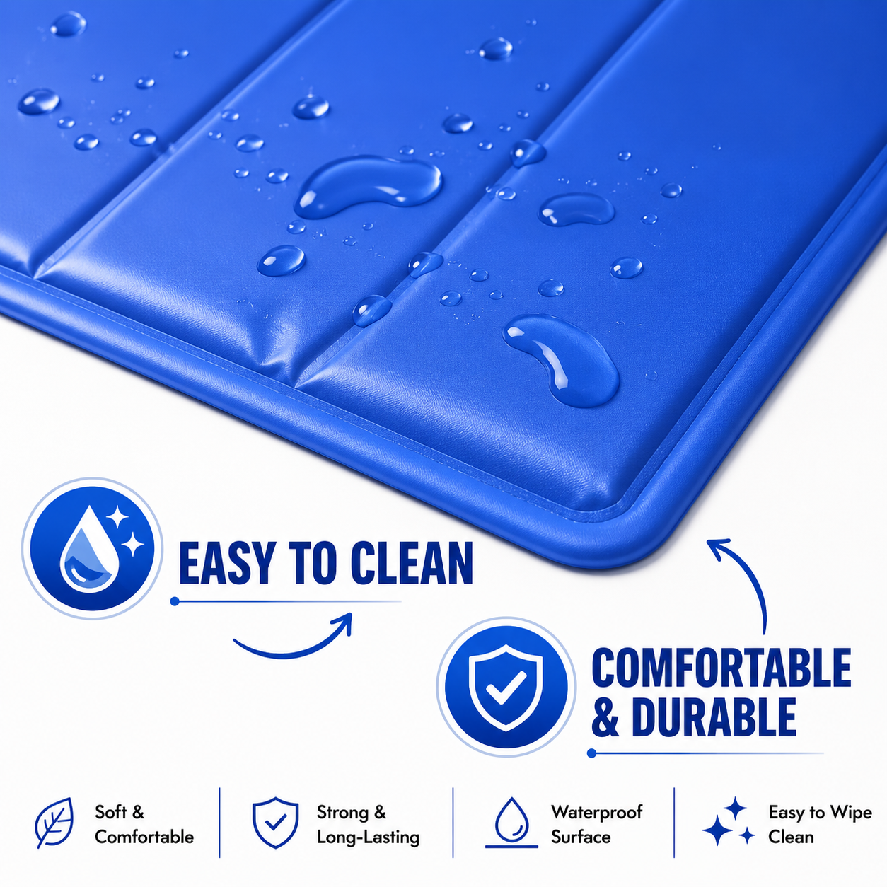 Premium Cooling Pet Mat — Instant Cool | Wuvpets