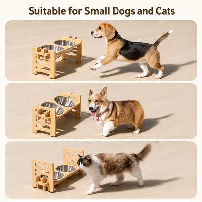 Height-Adjustable Elevated Pet Bowl | Wuvpets