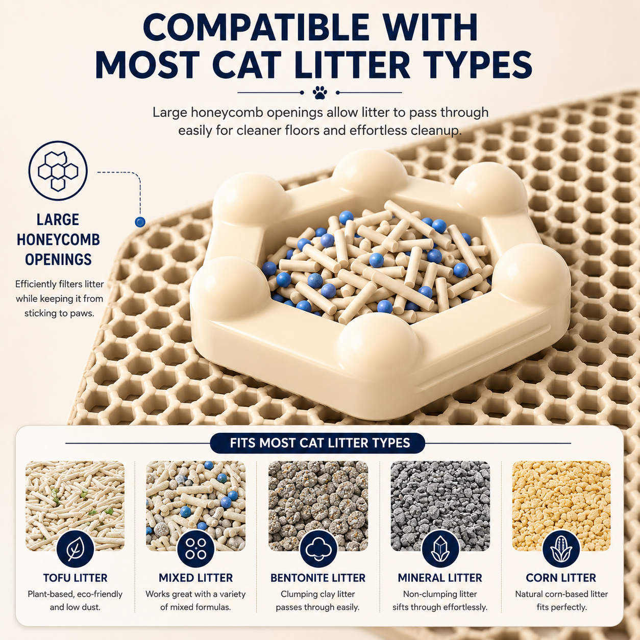 Cat Litter Mat with Spread Control | Wuvpets