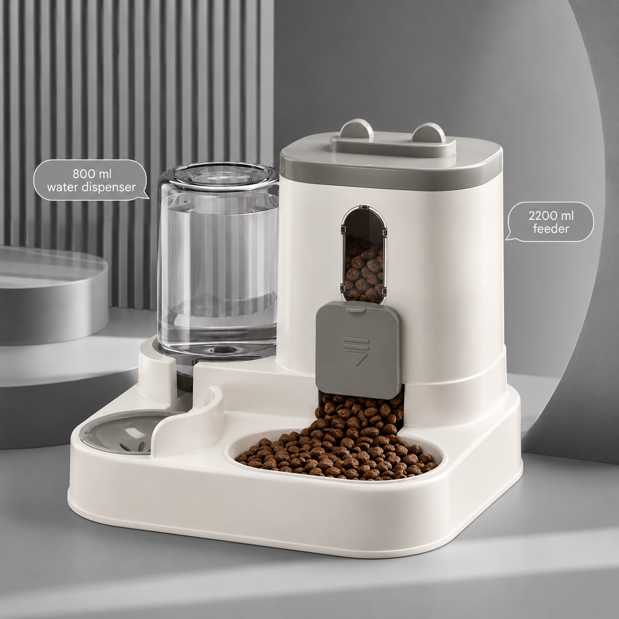 DuoFeed AquaPet 2-in-1 Automatic Feeder & Waterer | Wuvpets