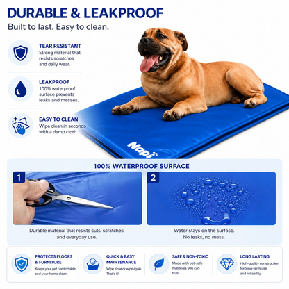 Premium Cooling Pet Mat — Instant Cool | Wuvpets