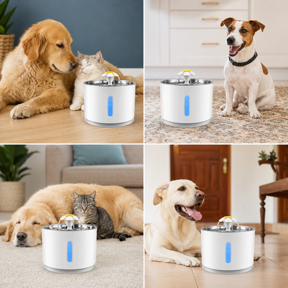 Automatic Cat Water Fountain with Carbon USB Filter | Wuvpets