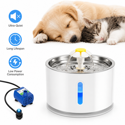 Automatic Cat Water Fountain with Carbon USB Filter | Wuvpets