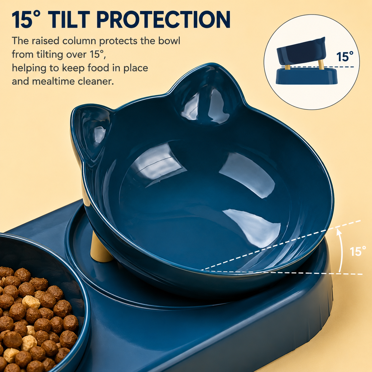 3-in-1 Gravity Water Bowl with Feeder | Wuvpets