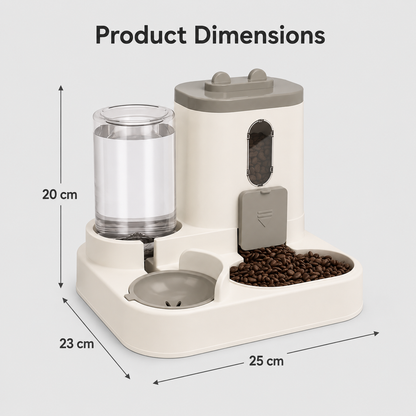 DuoFeed AquaPet 2-in-1 Automatic Feeder & Waterer | Wuvpets