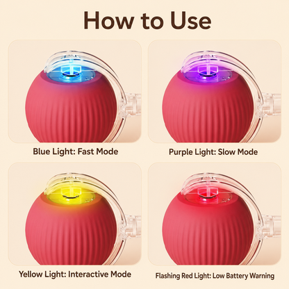 Smart Interactive Ball — 3 Modes Rechargeable for Pets | Wuvpets